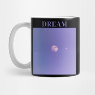 "Lunar Dreamscape - Mystical Moonlit Sky, Aesthetic 'Dream' T-shirt, Tranquil and Inspiring Unisex Tee, Celestial Beauty in Purple and Blue Gradient" Mug